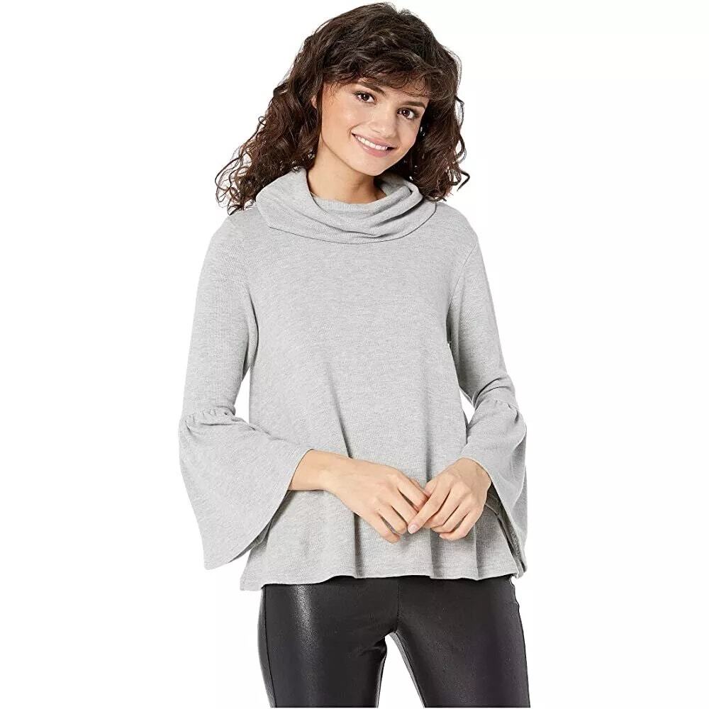 Jack by BB Dakota JJ105752 Light Heather Grey Cowl Neck Sweater Size Medium